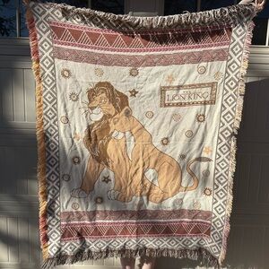 Disney The Lion King Blanket - Brown and Cream